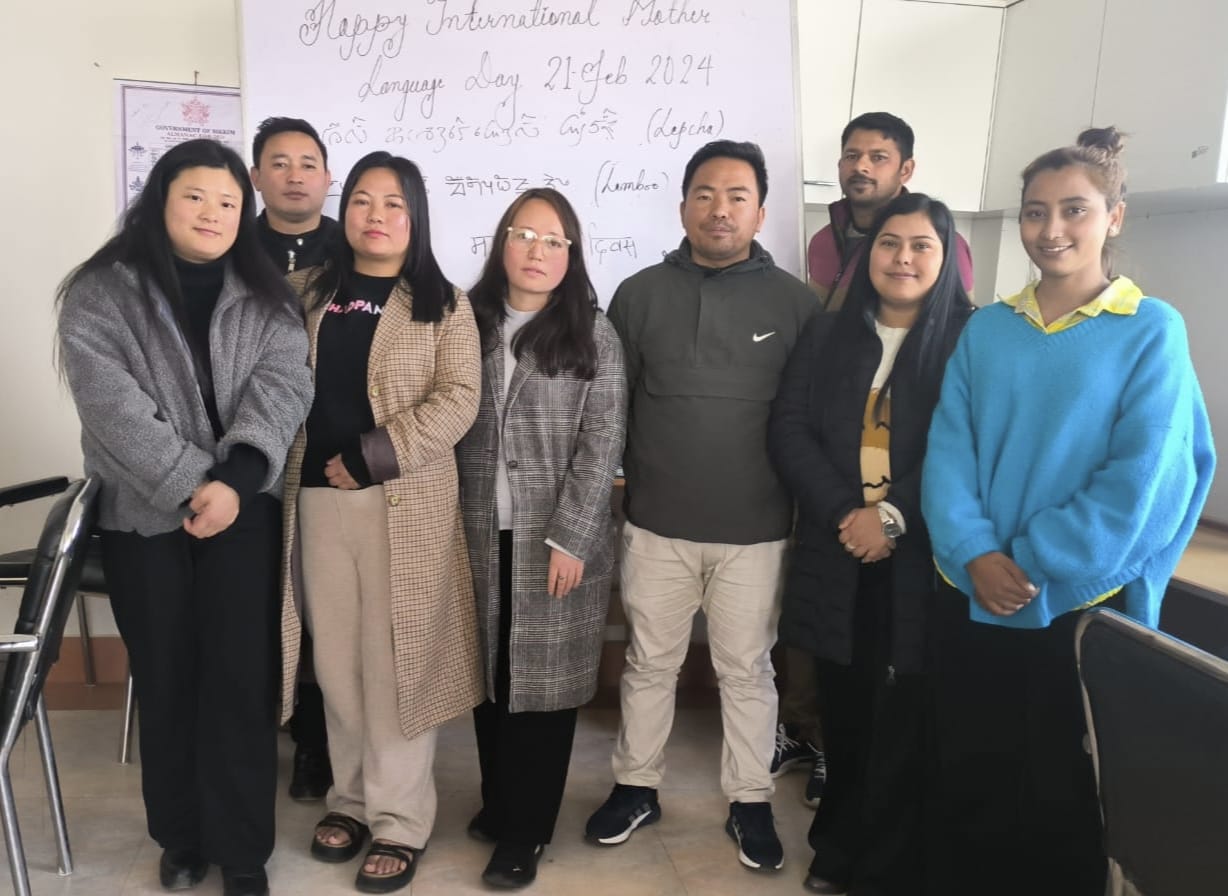 Students and faculty gathered for International Mother Language Day