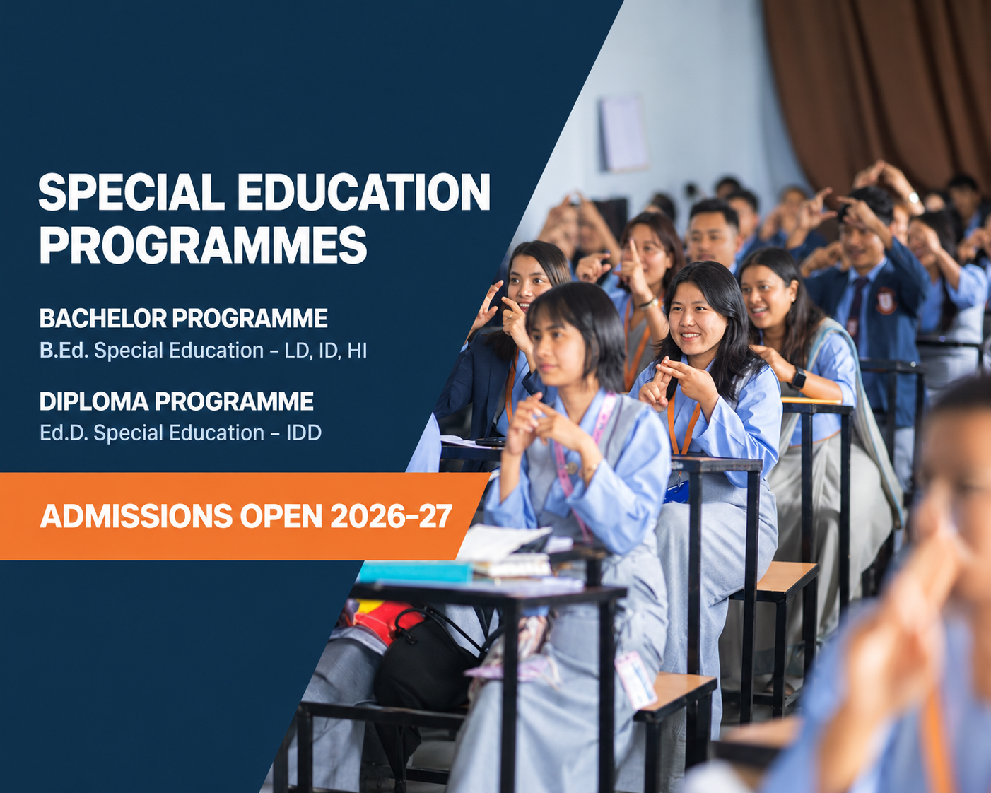 Special Education programmes admissions open for 2026–27