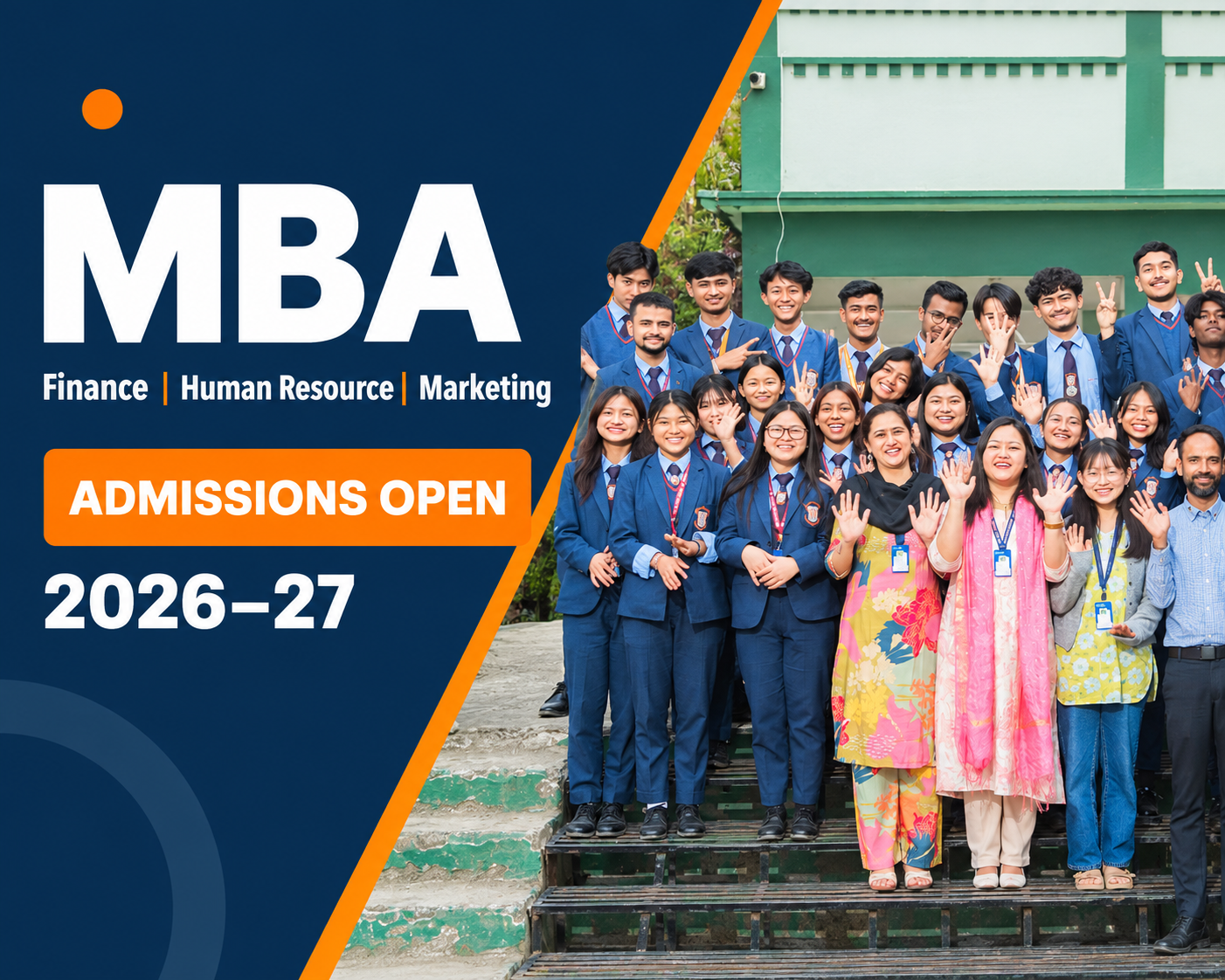 MBA in Finance, Human Resource and Marketing admissions open for 2026–27