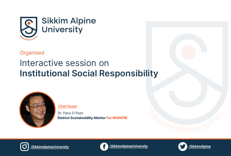 SAU Organised Interactive session on Institutional social responsibility