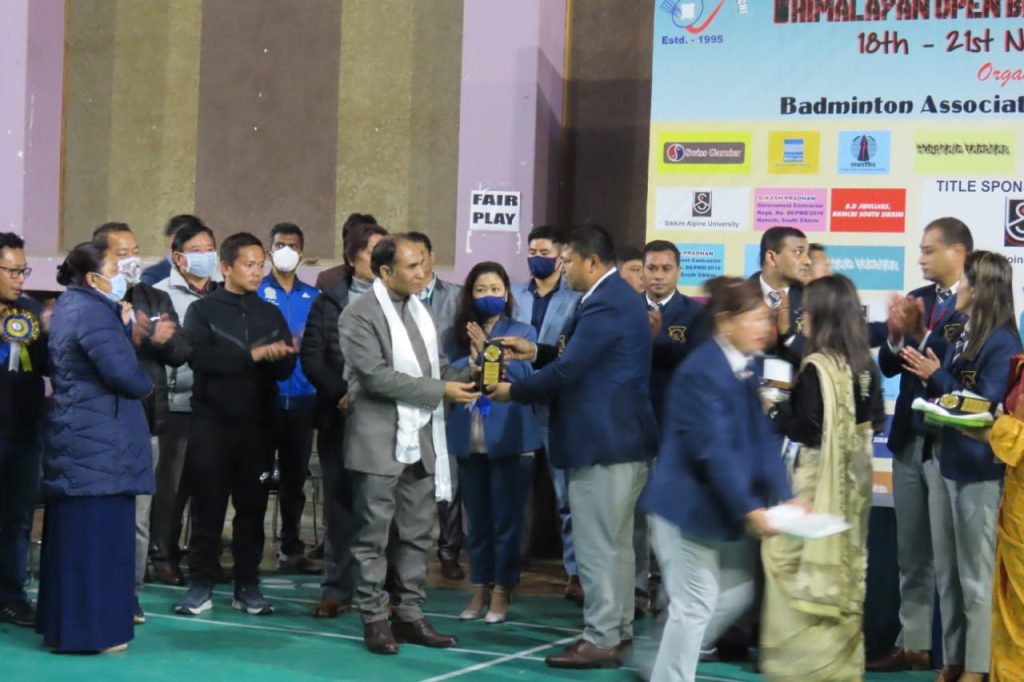 Badminton Association, Namchi has honoured Dr. HK Rajput