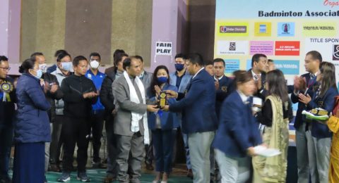 Badminton Association, Namchi has honoured Dr. HK Rajput
